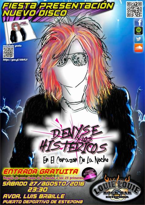 denyse y los histericos cartel